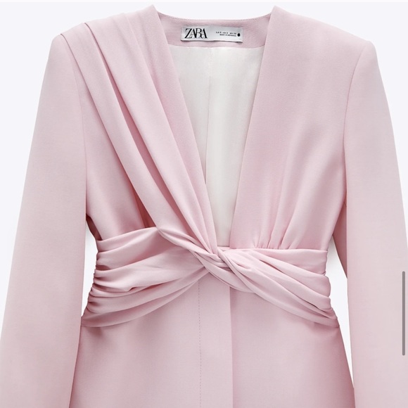 NWT ZARA Draped Blazer Dress M Blogger’s Favorite - Picture 14 of 14